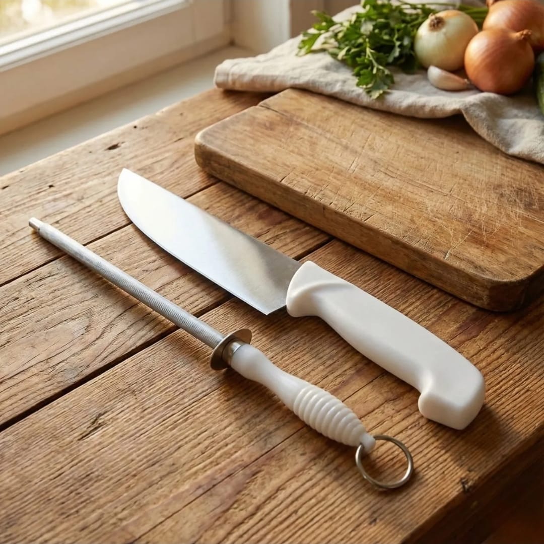 Set Cuchillo Y Chaira Afiladora